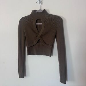 Zara Cut Out Turtleneck